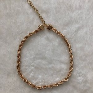 Gold Rope Necklace (flawed - missing clasp)